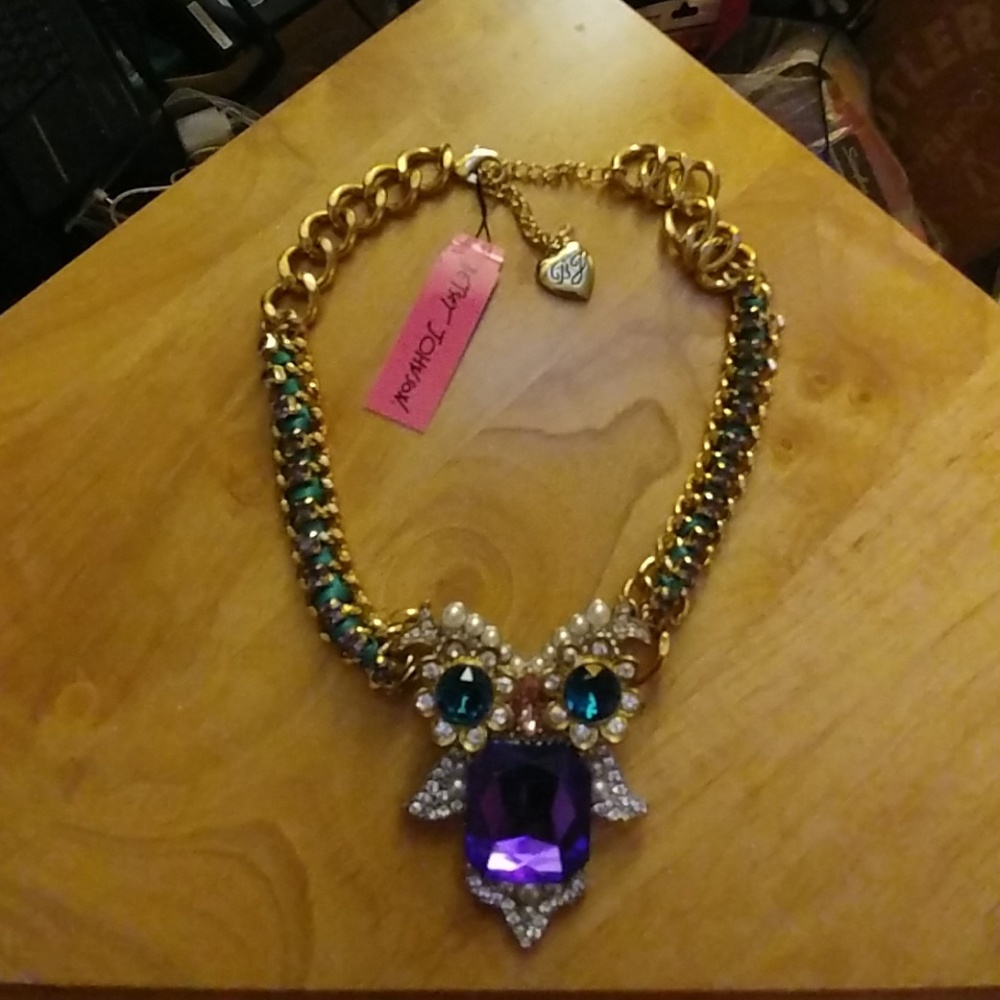 CRITTERS LARGE OWL STATEMENT NECKLACE